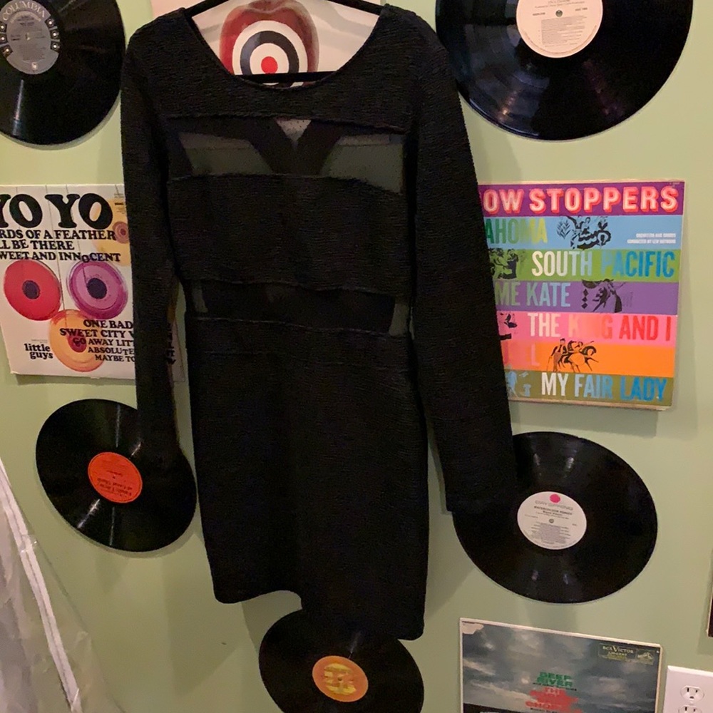 BCBG Black Dress with back cut-outs